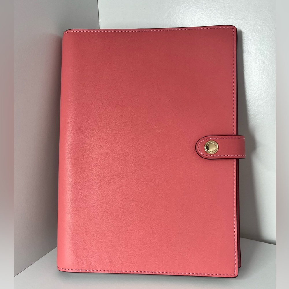 COACH Pink Leather Planner